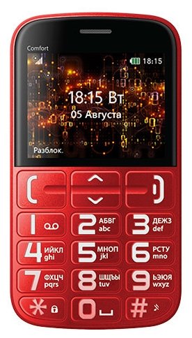 Мобильный телефон BQ BQM-2441 Comfort Red-Black
