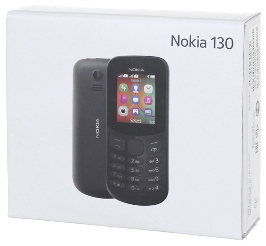 Цена Мобильный телефон NOKIA 130 DS TA-1017 BLACK A00028615