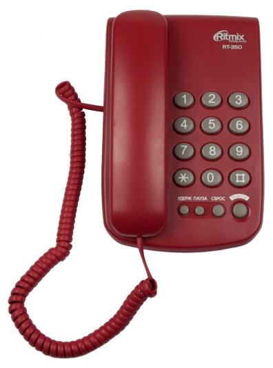Проводной телефон RITMIX RT-350 Cherry