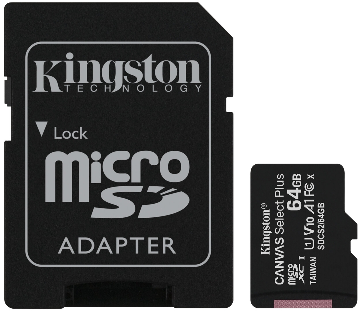 Карта памяти KINGSTON SDCS2/64GB-2P1A