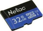 Карта памяти NETAC MicroSD 32GB Class 10 U1 P500STN с адаптером SD