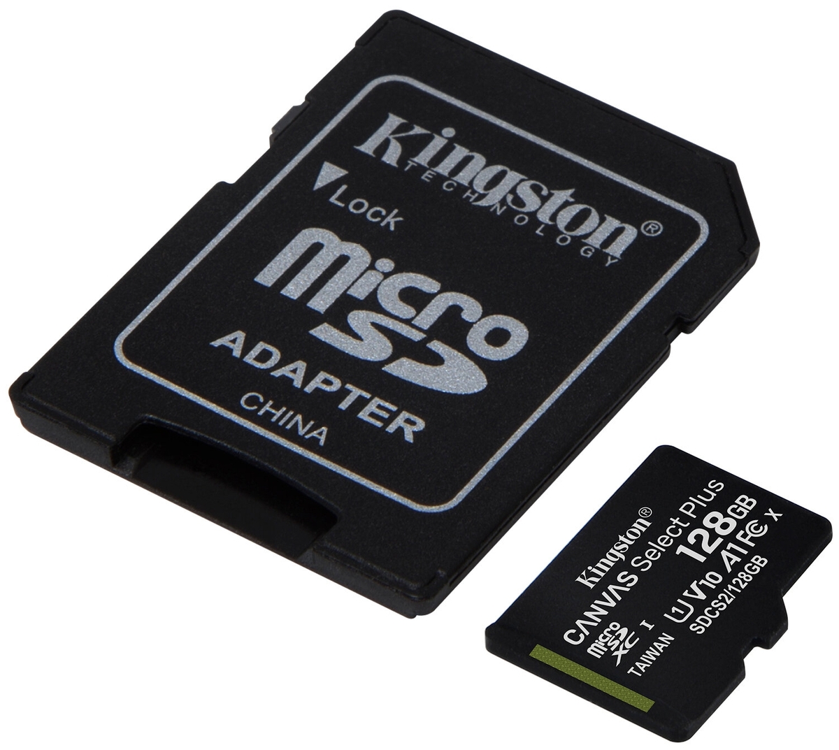 Фото Карта памяти KINGSTON microSDXC SDCS2/128Gb C10 Card + Adapter