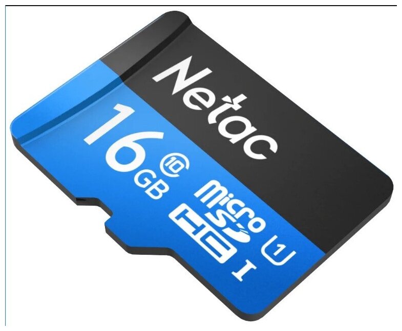 Фото Карта памяти NETAC MicroSD 16GB Class 10 U1 P500STN с адаптером SD