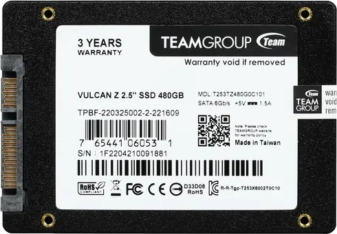 Фотография Жесткий диск SSD Team Group T253TZ480G0C101