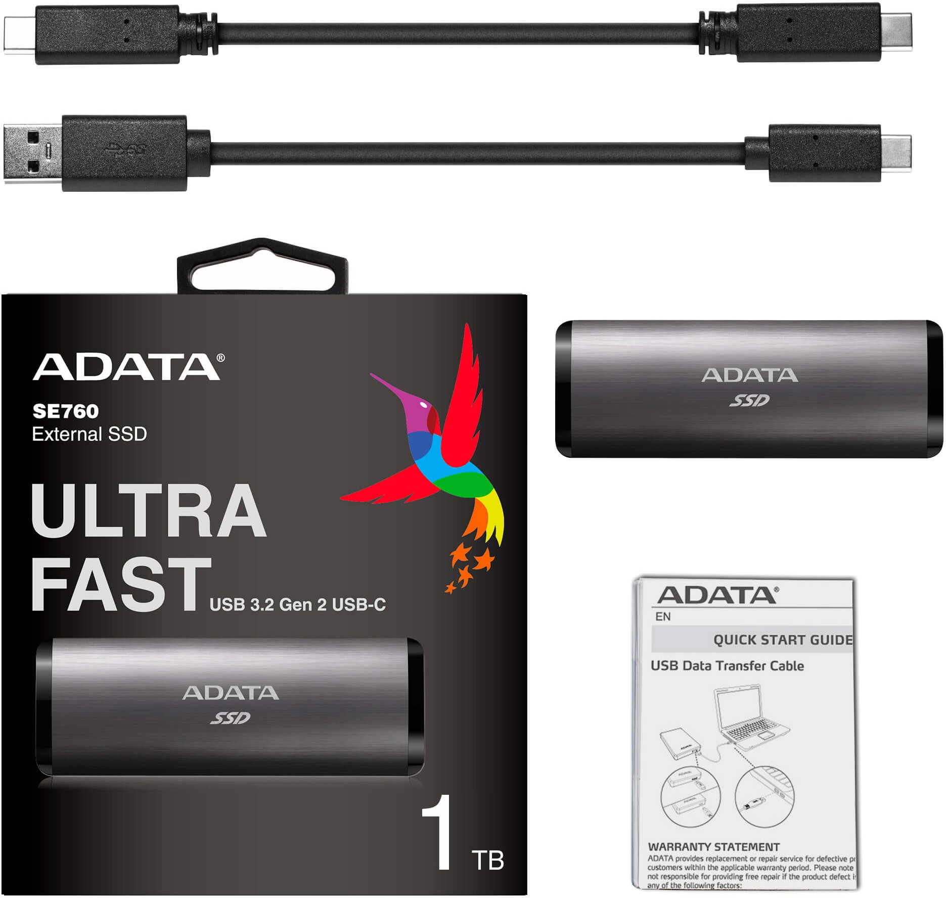 Жесткий диск SSD ADATA SE760 ASE760-512GU32G2-CTI заказать