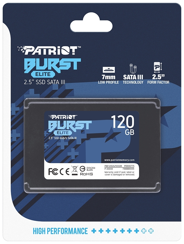 Фотография Жесткий диск SSD Patriot PBE120GS25SSDR