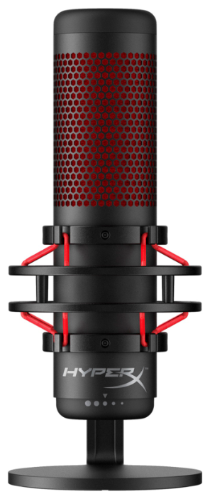 Картинка Микрофон HyperX QuadCast Standalon Microphone HX-MICQC-BK