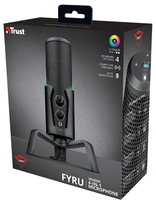 Студийный USB-микрофон TRUST GXT 258 Fyru 4 in 1 Streaming заказать