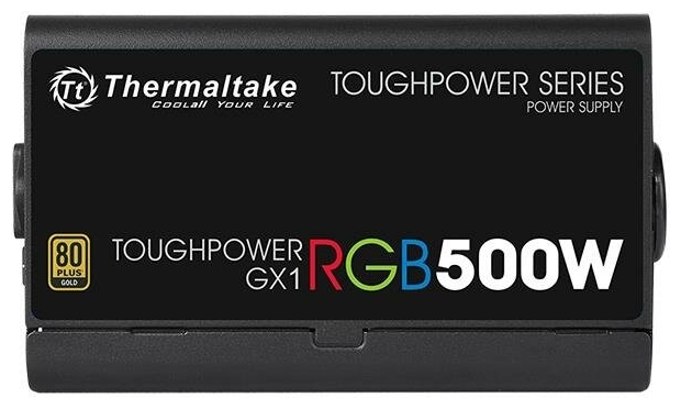Фотография Блок питания THERMALTAKE Toughpower GX1 RGB 500W PS-TPD-0500NHFAGE-1 Чёрный