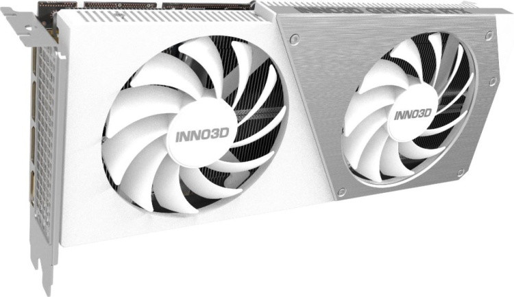 Фото Видеокарта Inno3D GeForce RTX4060 Ti 16GB TWIN X2 OC WHITE (N406T2-16D6X-178055W)