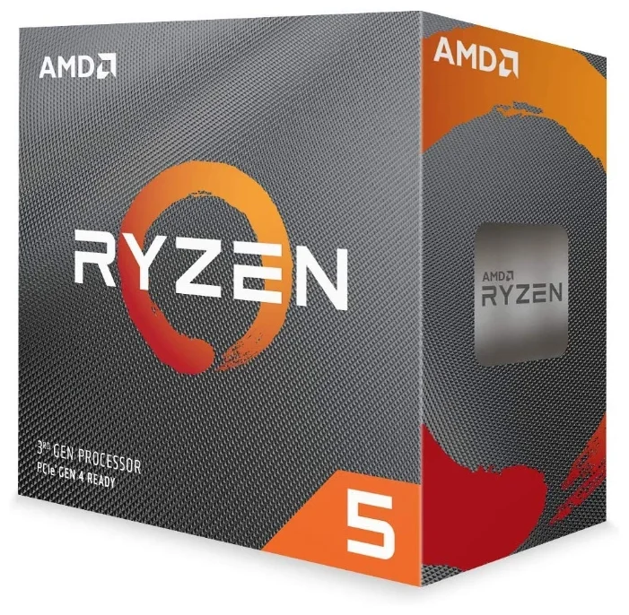 Фото Процессор AMD Ryzen 5 3600 3,6Гц (4,2ГГц Turbo) AM4, 3Mb L3 32Mb, BOX (100-100000031BOX)