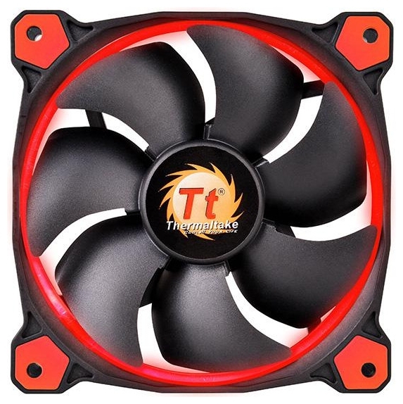 Фото Вентилятор для корпуса THERMALTAKE Riing 12 LED Radiator Fan Red 3 Pack CL-F055-PL12RE-A