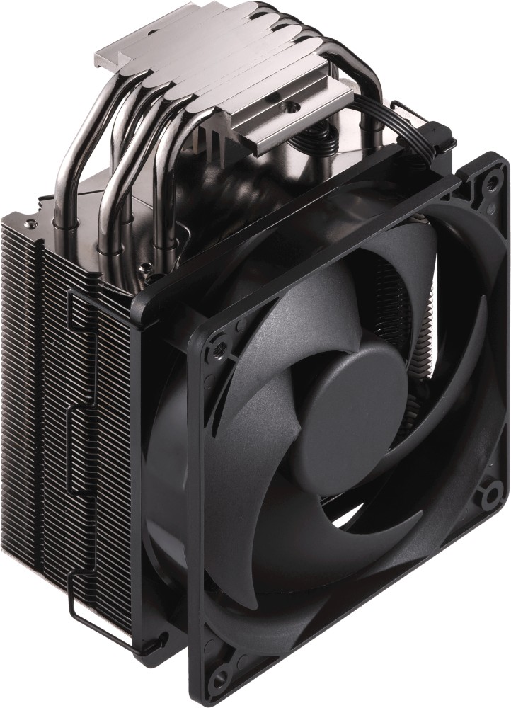 Цена Кулер для процессора CoolerMaster Hyper 212 Black Edition TDP 150W 4-pin LGA Intel LGA1700, LGA1200, 1150 /AMD AM4/AM3+ 4 тепловые трубки, прямой контакт, алюминиевые ребра RR-212S-20PK-R2