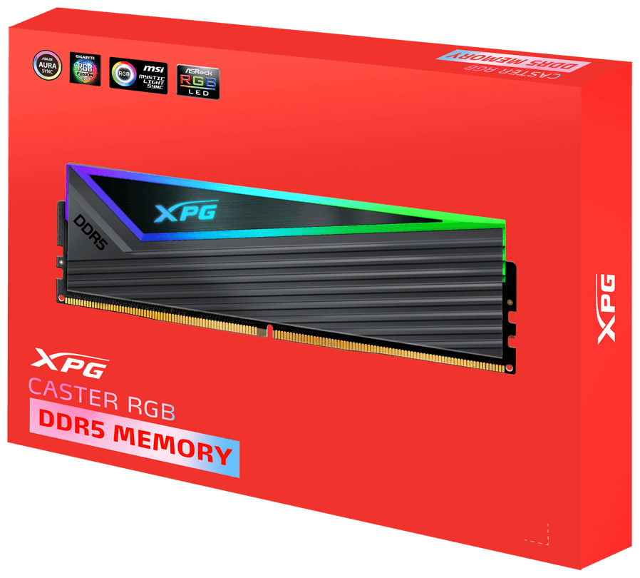 Купить Оперативная память ADATA XPG Caster RGB 32Gb (16x2) 6000MHz DDR5 DIMM, CL40 1.35v AX5U6000C4016G-DCCARGY