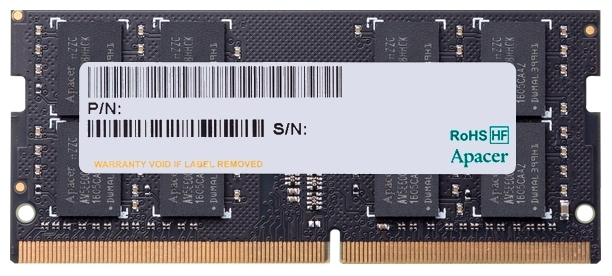 Фото Модуль памяти для ноутбука APACER ES.04G2V.KNH DDR4 4GB SO-DIMM &lt;PC4-21300/2666MHz&gt;