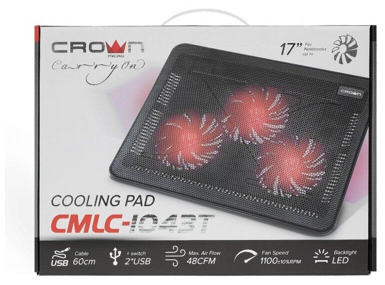 Подставка для ноутбука CROWN CMLC-1043Т Red Казахстан