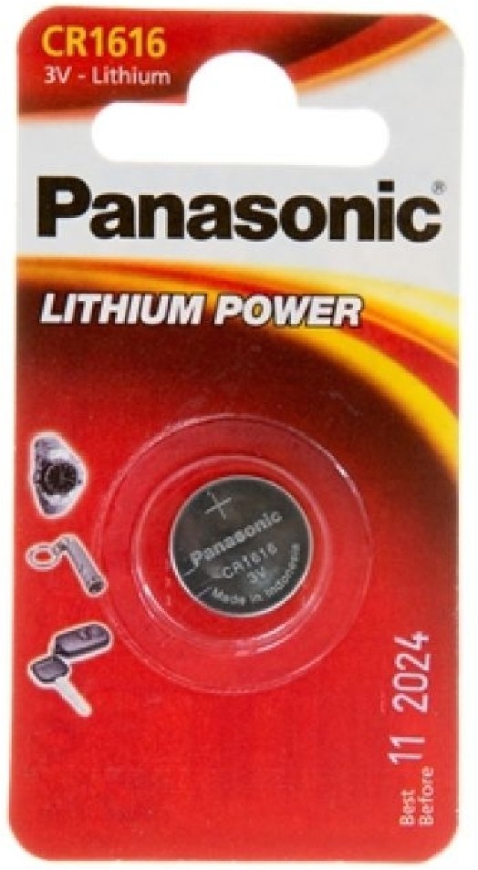 Фото Батарейка дисковая литиевая PANASONIC CR-1616/1B