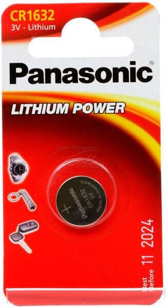 Фото Батарейка дисковая литиевая PANASONIC CR-1632/1B