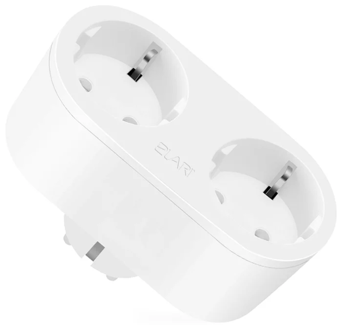 Фотография Умная двойная розетка ELARI Dual Smart Socket White