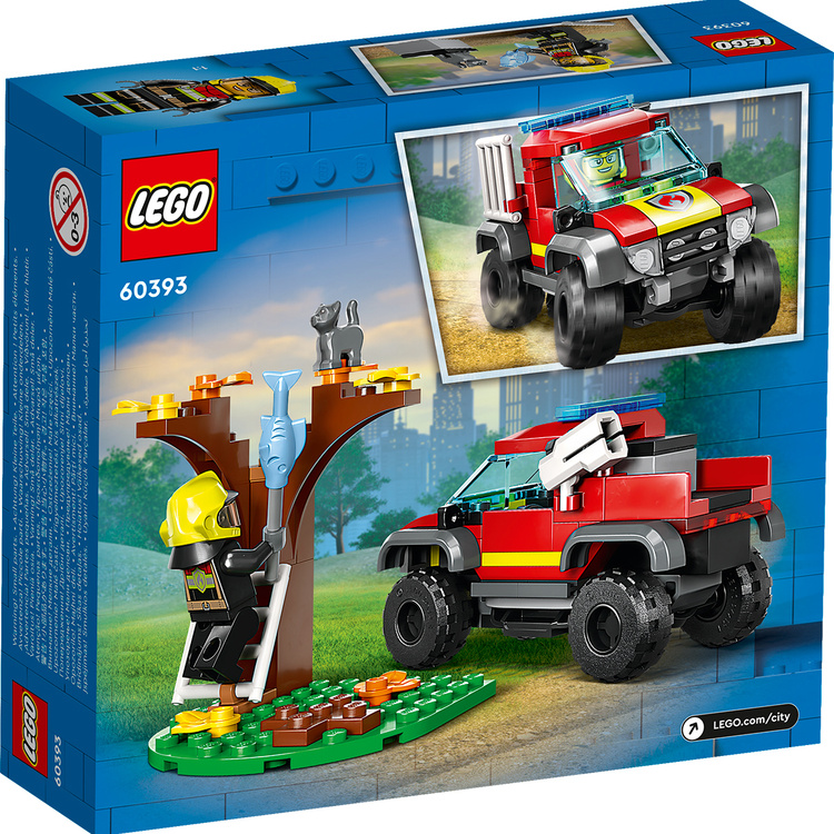 Фотография Конструктор LEGO 60393 Город Пожарная машина 4x4