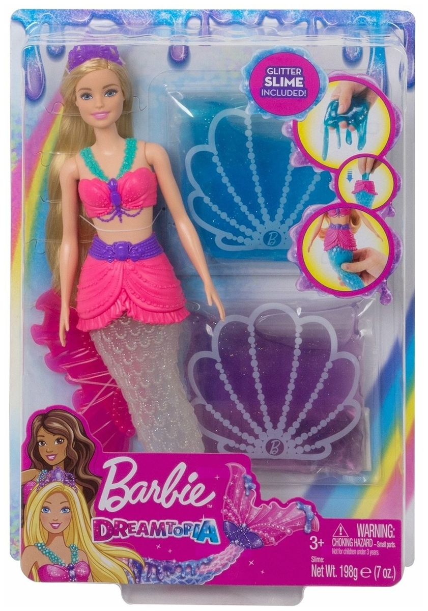 Картинка Кукла BARBIE GKT75 BRB русалочка &amp;amp;quot;Barbie Dreamtopia Невероятные цвета&amp;amp;quot;