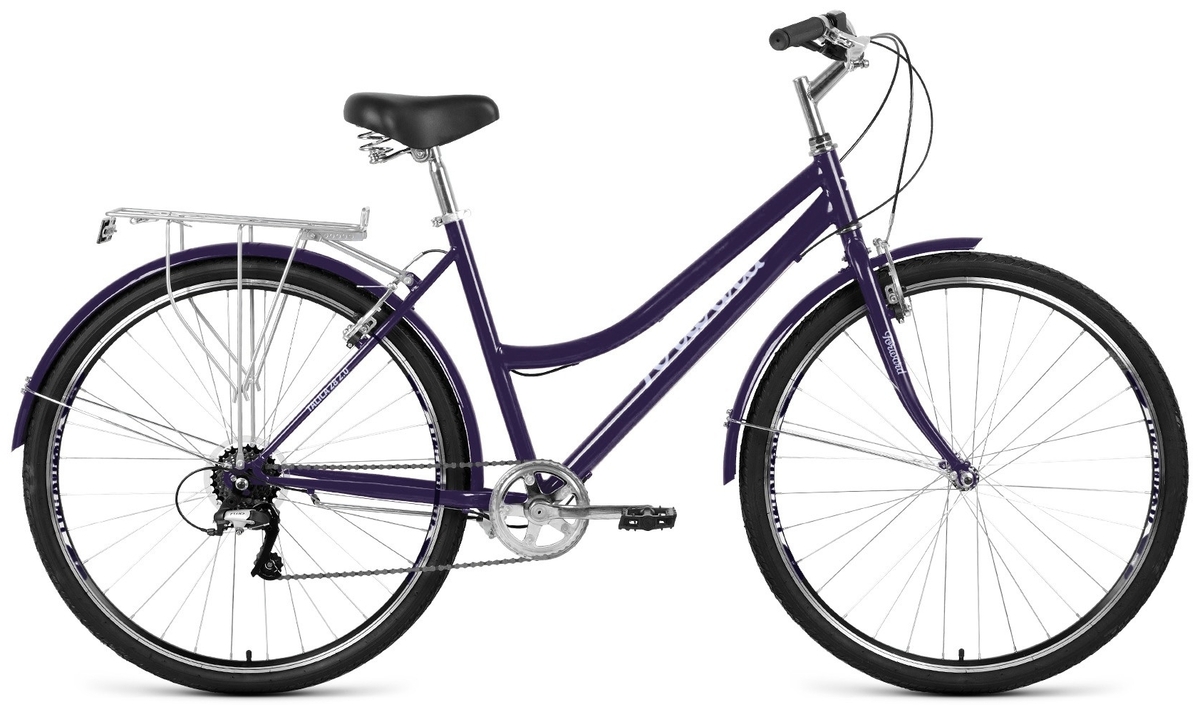 Велосипед FORWARD TALICA 28 2.0 (2021) (19, темно-синий/сиреневый)