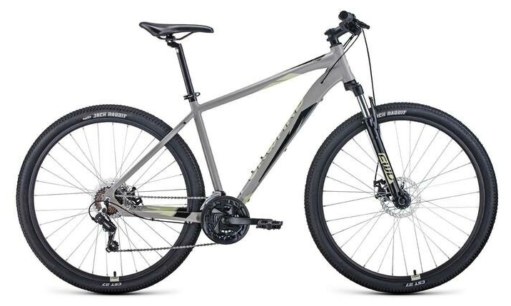 Велосипед FORWARD APACHE 29 2.2 S DISC (2021) (19, серый-бежевый)
