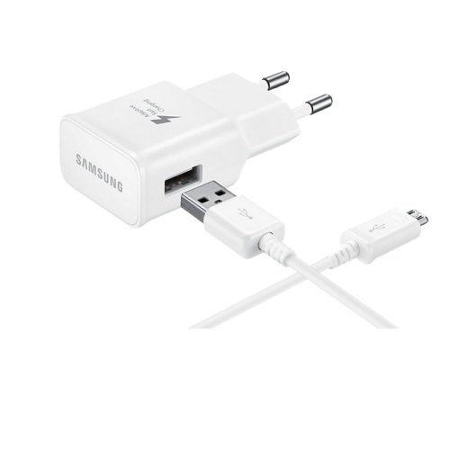 Цена Зарядное устройство SAMSUNG EP-TA12EWEUGRU White+ кабель
