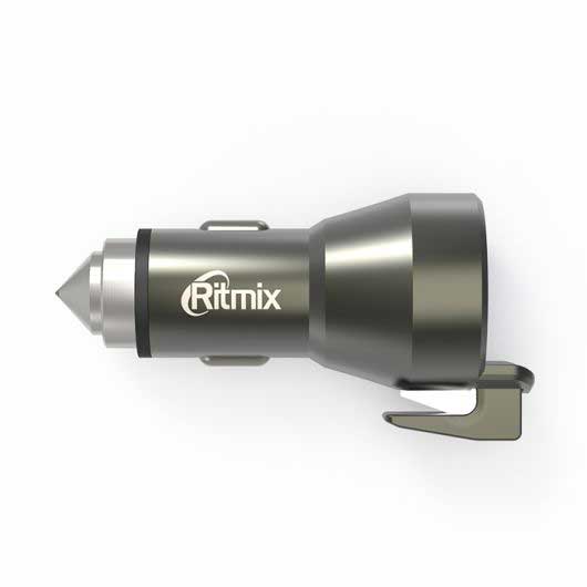 Картинка Автомобильное зарядное устройство RITMIX RM-2429DC Grey