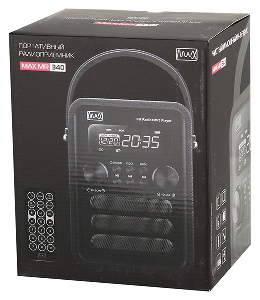 Цена Радиоприемник MAX MR-340 Balck Edition