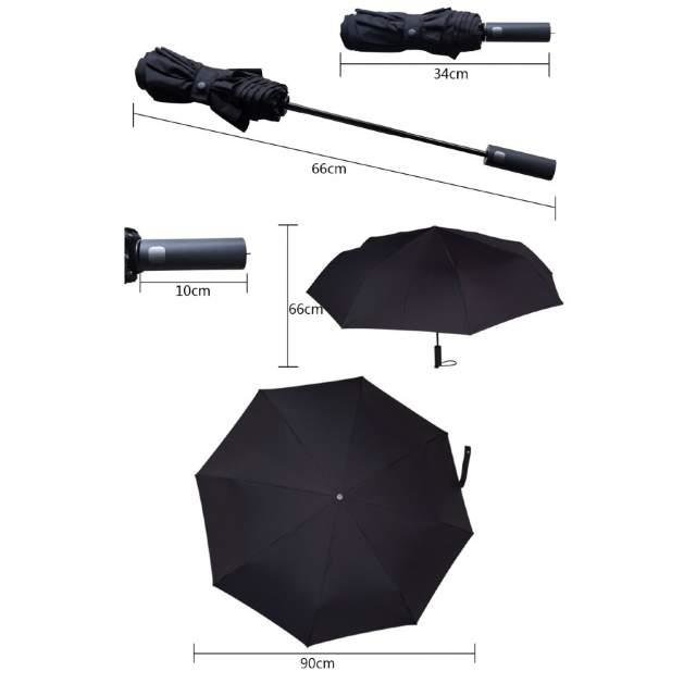 Зонт XIAOMI Mijia Automatic Umbrella Black Казахстан