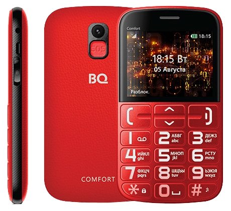 Фото Мобильный телефон BQ BQM-2441 Comfort Red-Black