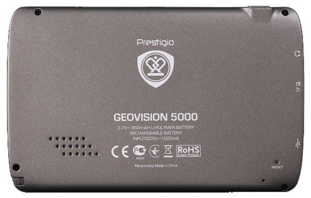Фотография Навигатор PRESTIGIO GPS Navigator GeoVision 5000 (PGPS5000CISO4GbNV)