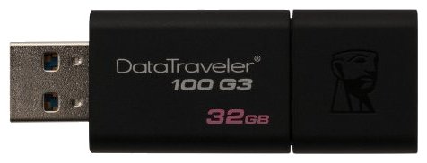 Фото USB накопитель KINGSTON DT100G3/32Gb USB 3.0 Black
