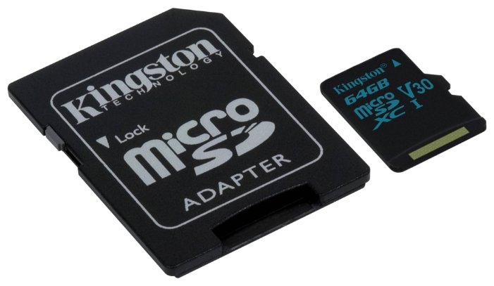 Фото Карта памяти KINGSTON microSDXC SDCG/64GB adapter SD