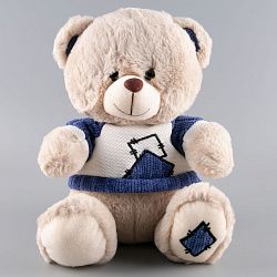 Мягкая игрушка BULU-XIONG &amp;amp;quot;Медвежонок в голубой футболке&amp;amp;quot;, 30 см BL-5954-1A