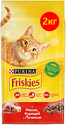 Корм для кошек PURINA Friskies Мясное ассорти 2 кг