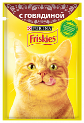 Корм для кошек PURINA Friskies говядина 85 гр