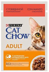 Корм для кошек PURINA Cat Chow говядина/баклажан 85 гр