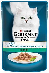 Корм для кошек PURINA Gourmet Perle кролик 85 гр