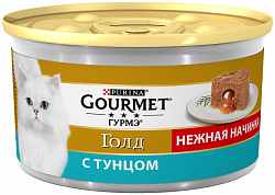 Корм для кошек PURINA Gourmet Gold тунец 85 гр