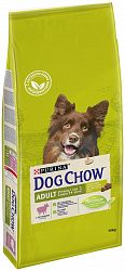 Корм для собак PURINA Dog Chow Adult ягненок/рис 14 кг