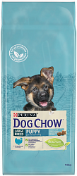 Корм для собак PURINA Dog Chow д/щенков крупн.пород индейка 14 кг