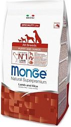 Корм MONGE DOG P&J для щенков всех пород с бараниной и рисом 2,5 кг (1181)