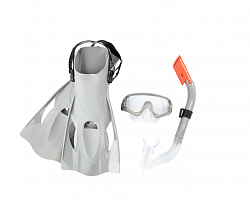 Набор для плавания BESTWAY 25020 в упаковке: маска трубка ласты
