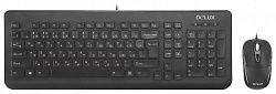 Клавиатура DELUX DLD-1005 Black + мышь