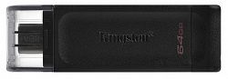 USB накопитель KINGSTON DT70/64GB Black