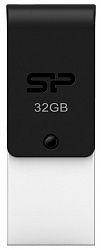USB накопитель SILICON POWER Mobile X21 SP032GBUF2X21V1K USB 2.0 + microUSB (Android/OTG) Black