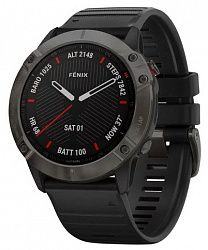 Смарт-часы GARMIN fenix 6X Sapphire Carbon Gray DLC w/Black Band 010-02157-11