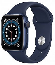 Смарт-часы APPLE Watch Series 6 40mm Blue Aluminium Case/Deep Navy Sport Band (MG143RU/A)